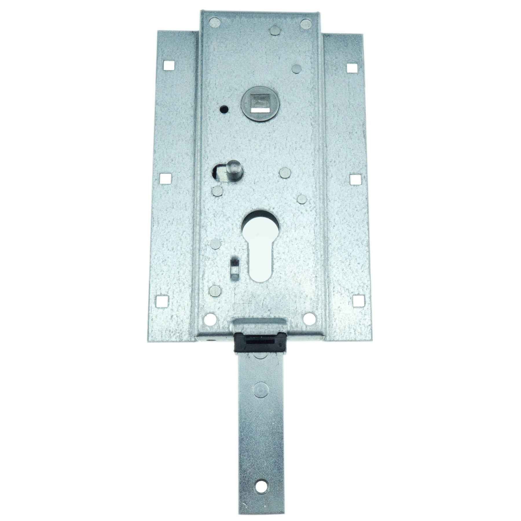 ASSA ABLOY Garagentorantrieb Garagentorschloss 1842/J – nach unten schließend – PZ 60/9, mit Schließrichtung: Nach unten schließend, (1-tlg., 1842/J), federnder Stangenanschluss – verzinkt
