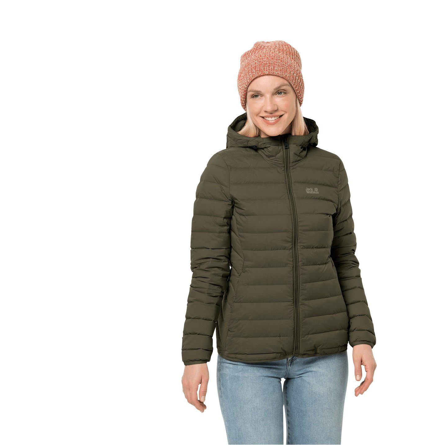 Jack Wolfskin Winterjacke Winter-Daunenjacke Glowing Mountain Jacket (winddicht, warm, PFC-frei)