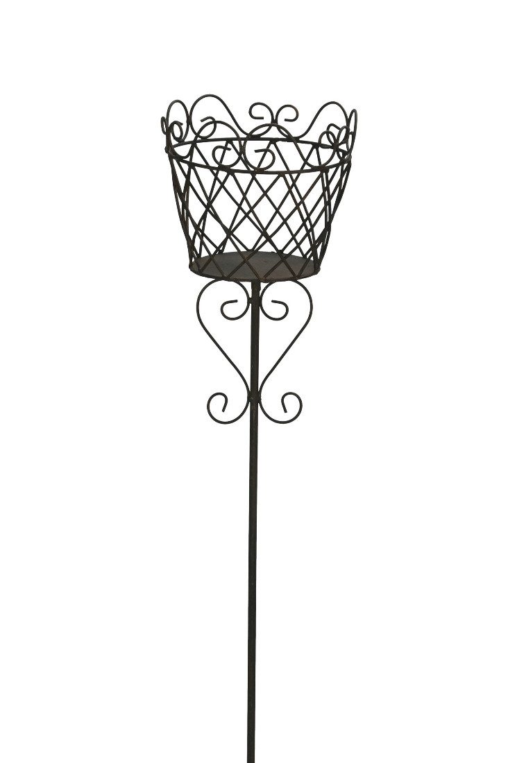 finehomegarden Gartenstecker Korb am Stab Pflanzkorb günstig online kaufen