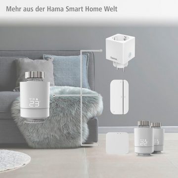 Hama Smartes Heizungsthermostat für WLAN Heizungssteuerung, mit Adapter Smart-Home-Station