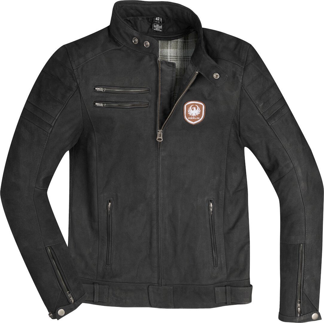Merlin Motorradjacke Alton Motorrad Lederjacke herausnehmbares Innenfutter