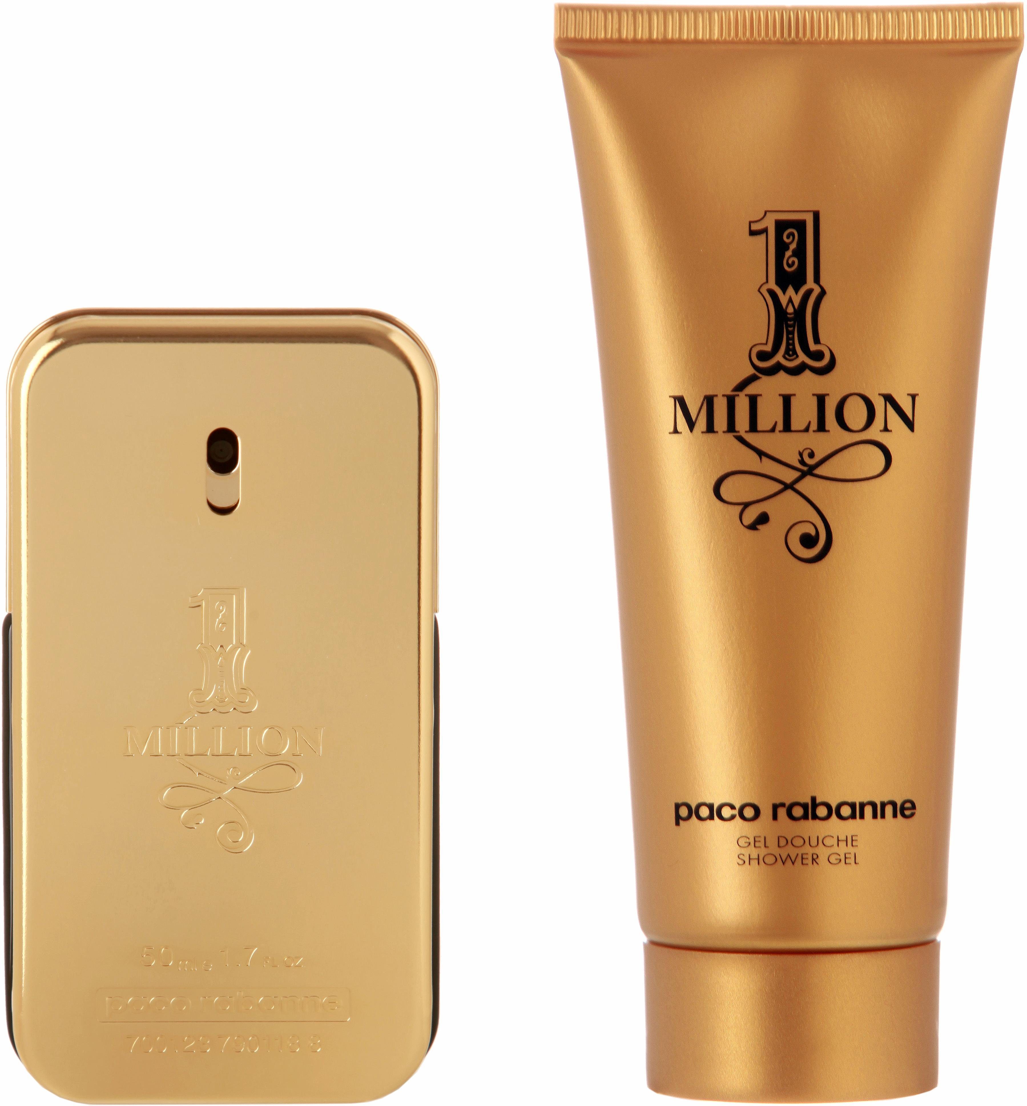 paco rabanne Duft-Set One Million, 2-tlg., Parfum, EdT, Männerduft, Shower-Gel