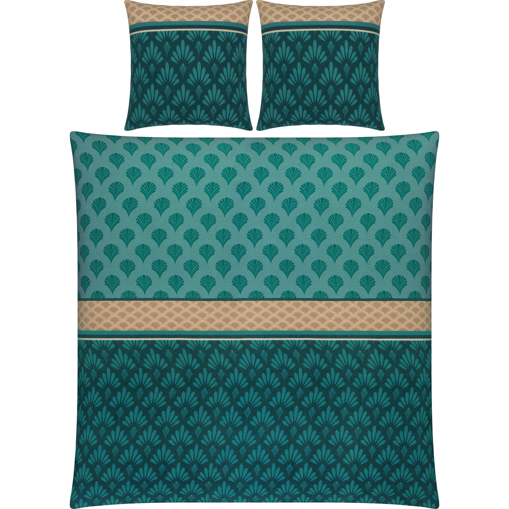 Erwin Müller Bettwäsche Bettwäsche, Biber, Grafik günstig online kaufen