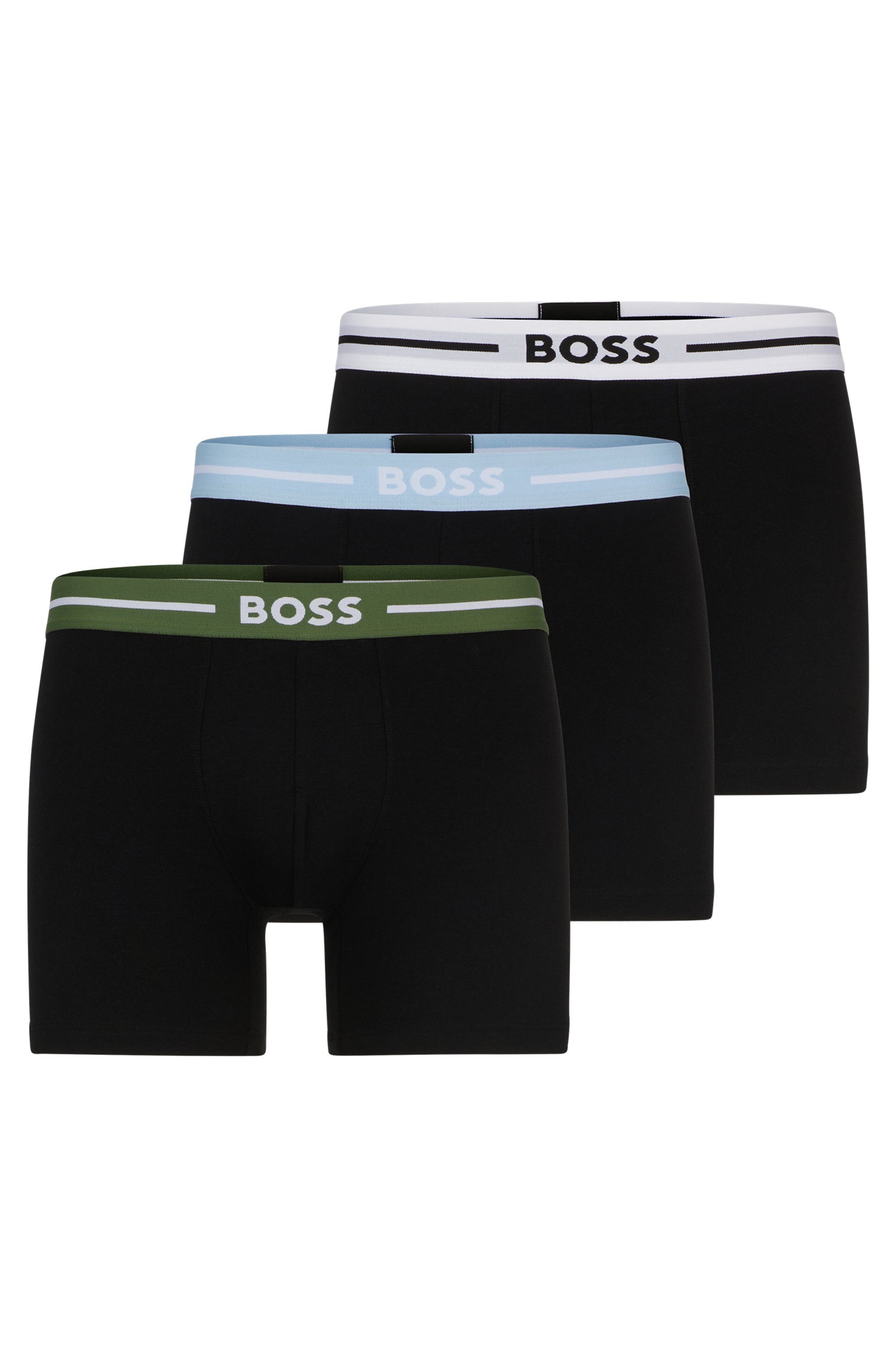 BOSS Boxer BoxerBr 3P Bold (Packung, 3-St., 3er) mit elastischem Bund
