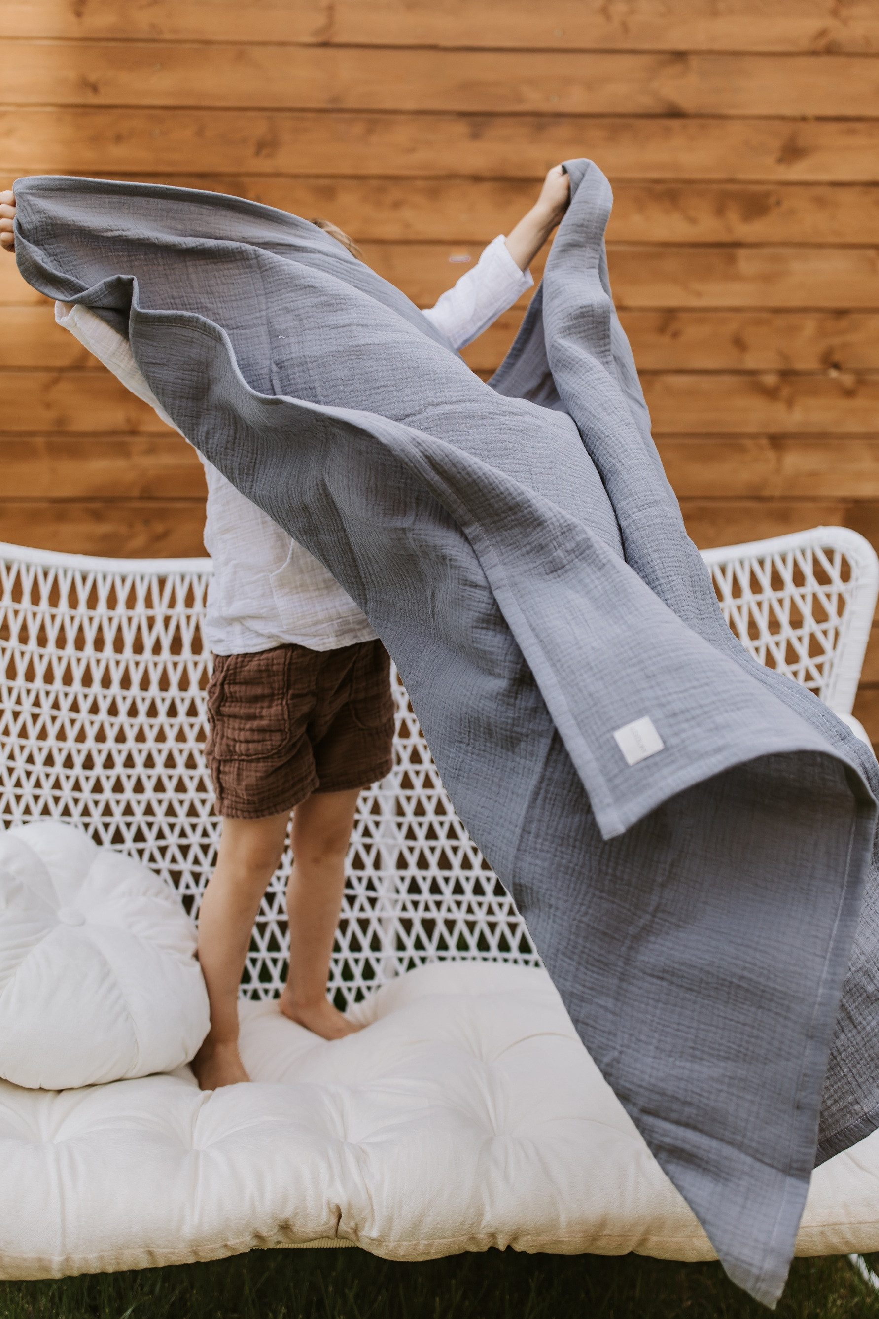 Babydecke Baumwolle MUSSELIN Decke Tuch Sommerdecke 95x95 120x120 150x200 cm, Loolay, Babytragetuch, Strandtuch, Kuscheldecke schützt und spendet Wärme