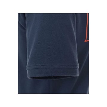 VENTI T-Shirt blau passform textil (1-tlg)