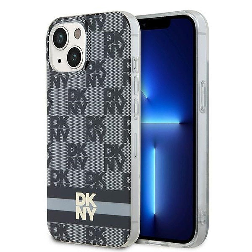 DKNY Handyhülle Monogramm Schutzhülle 6.7, MagSafe-kompatibel, Monogramm-Muster, Hartschale