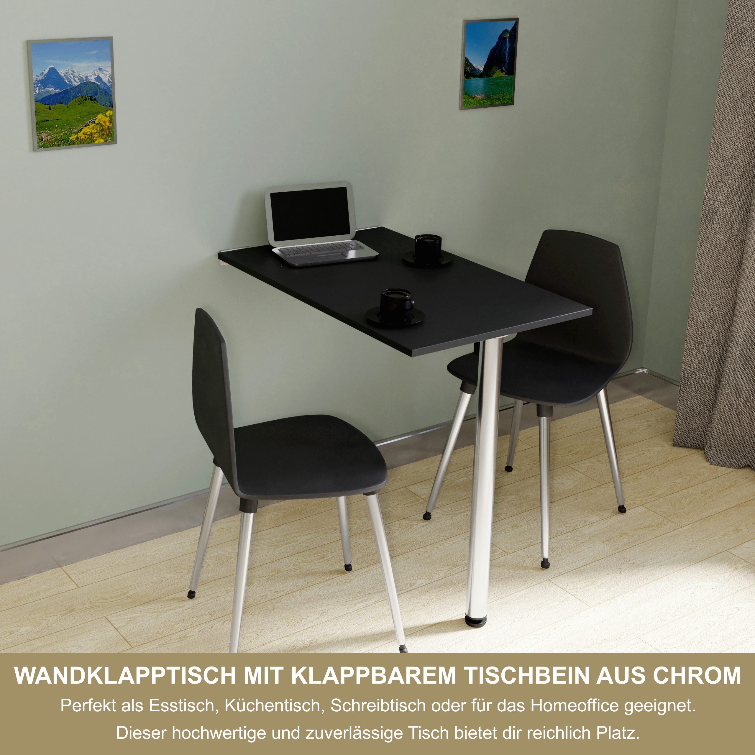 KDR Produktgestaltung Klapptisch 80x50 Wandklapptisch Esstisch Küchentisch günstig online kaufen