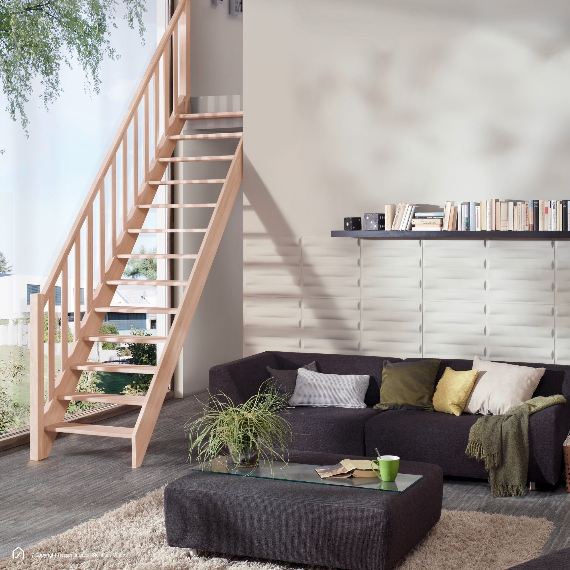 Treppen Intercon Raumspartreppe Casablanca gerade, 60 günstig online kaufen