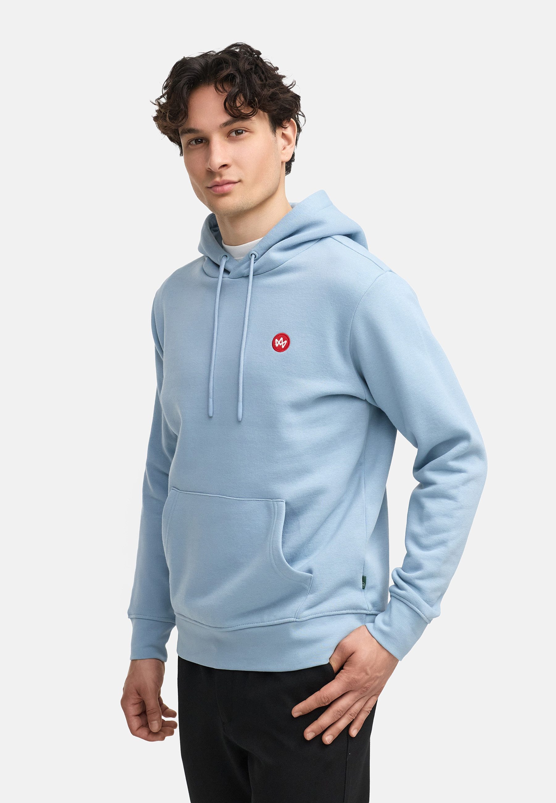 Kronstadt Hoodie Herren KSLars Sweatshirt Kapuze Herrenhoodie (Sweatshirt) Hoodie mit dezentem Logoprint auf der Brust