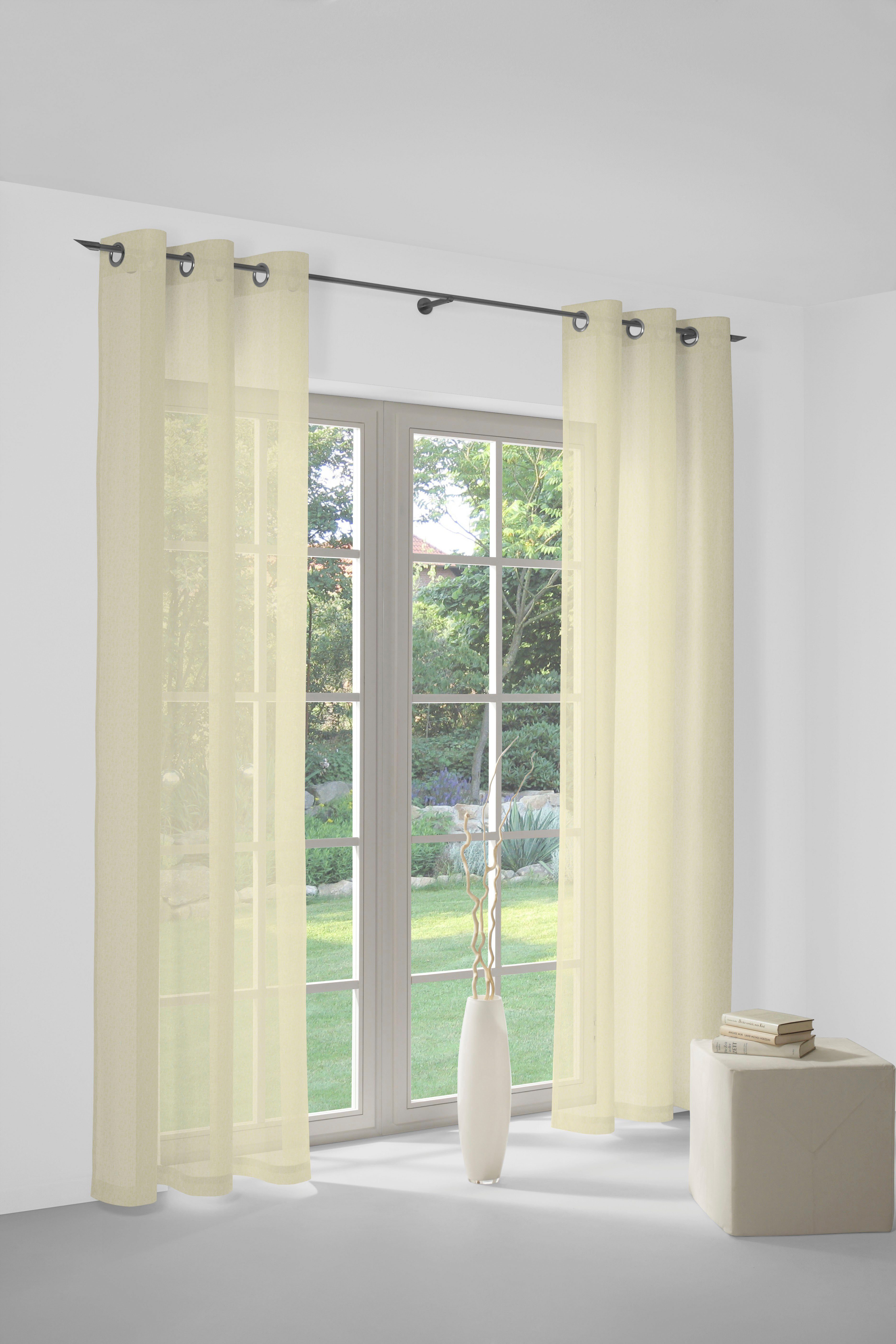 Wirth Vorhang Sunday (1 St), Ösen, halbtransparent, Jacquard, nach Maß günstig online kaufen