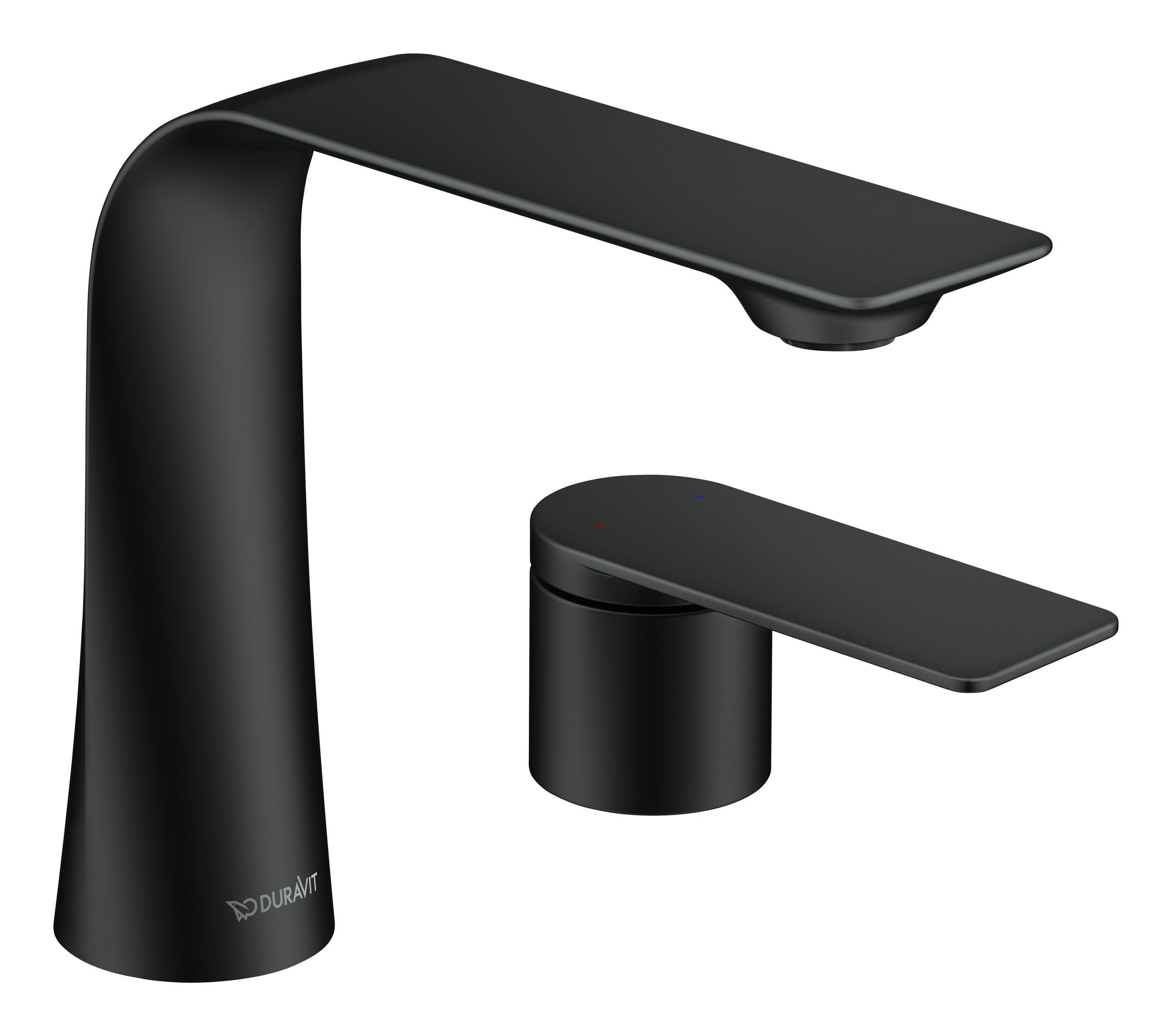 Duravit Waschtischarmatur D.1 2-Loch Ausladung 148 mm - Schwarz