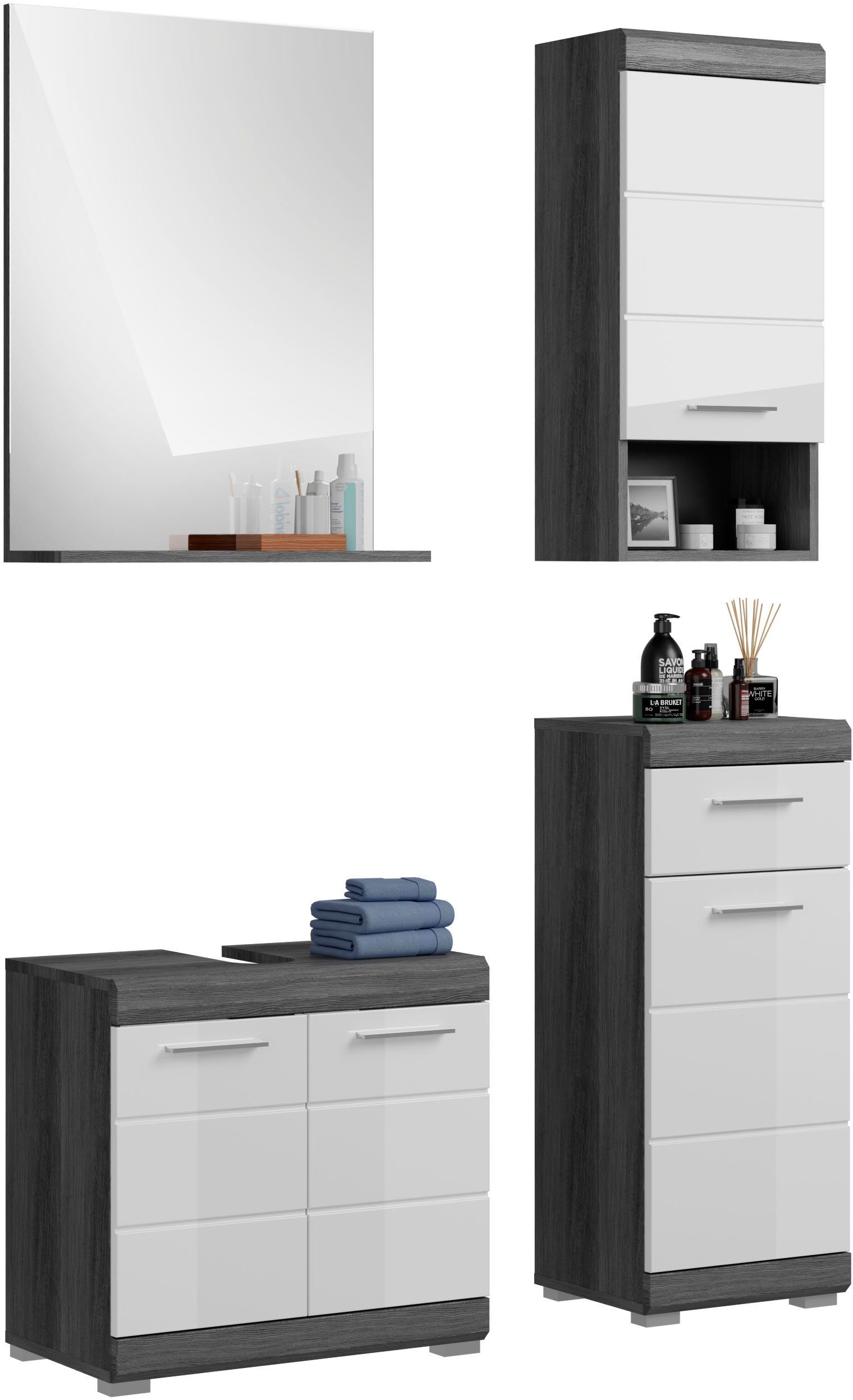 INOSIGN Badmöbel-Set Siena, 4 teilig, bestehend aus:, (Set, 4-St., TOPSELLE günstig online kaufen