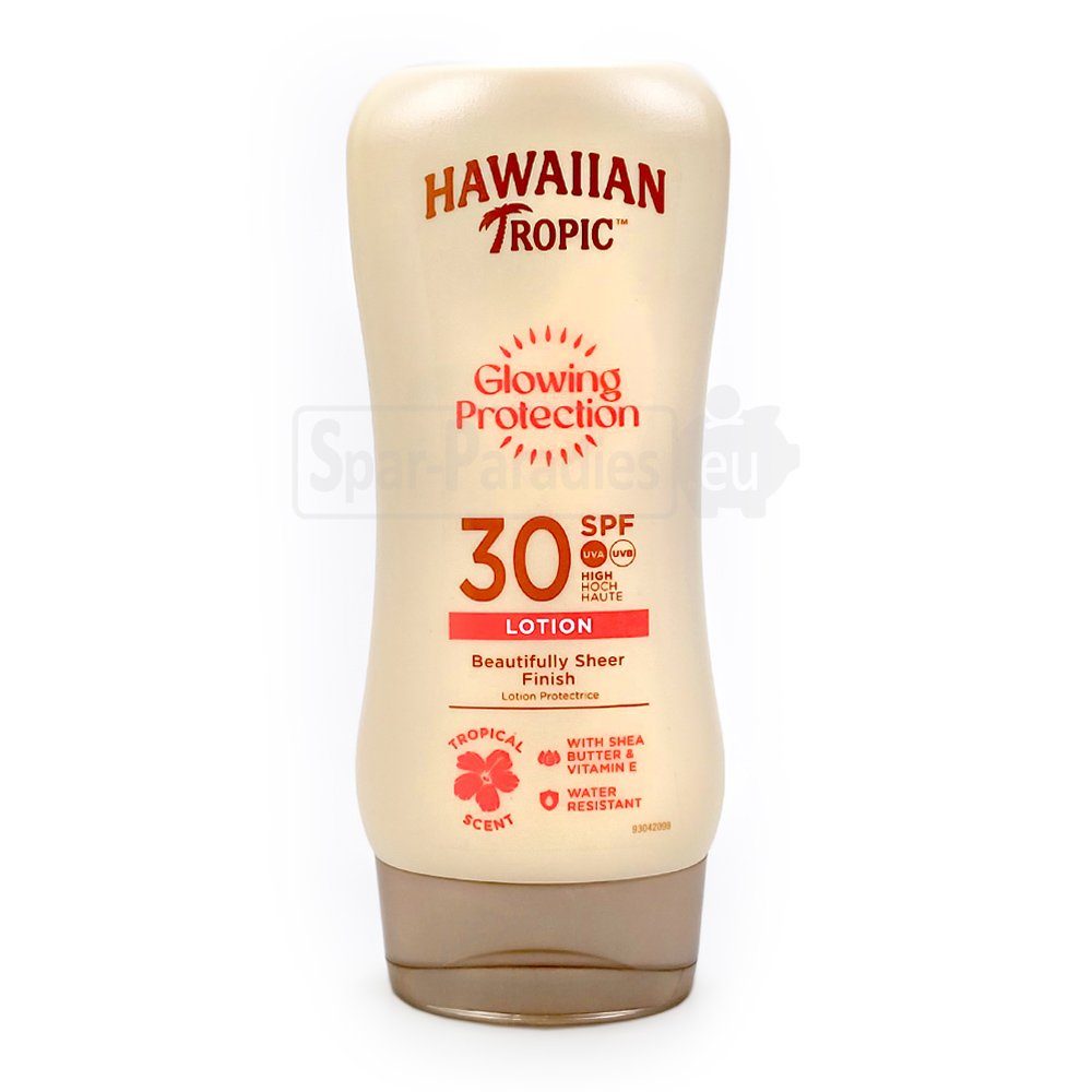 Hawaiian Tropic Sonnenschutzcreme Hawaiian Tropic Glowing Protection Sun Lotion LSF 30, 6er Pack