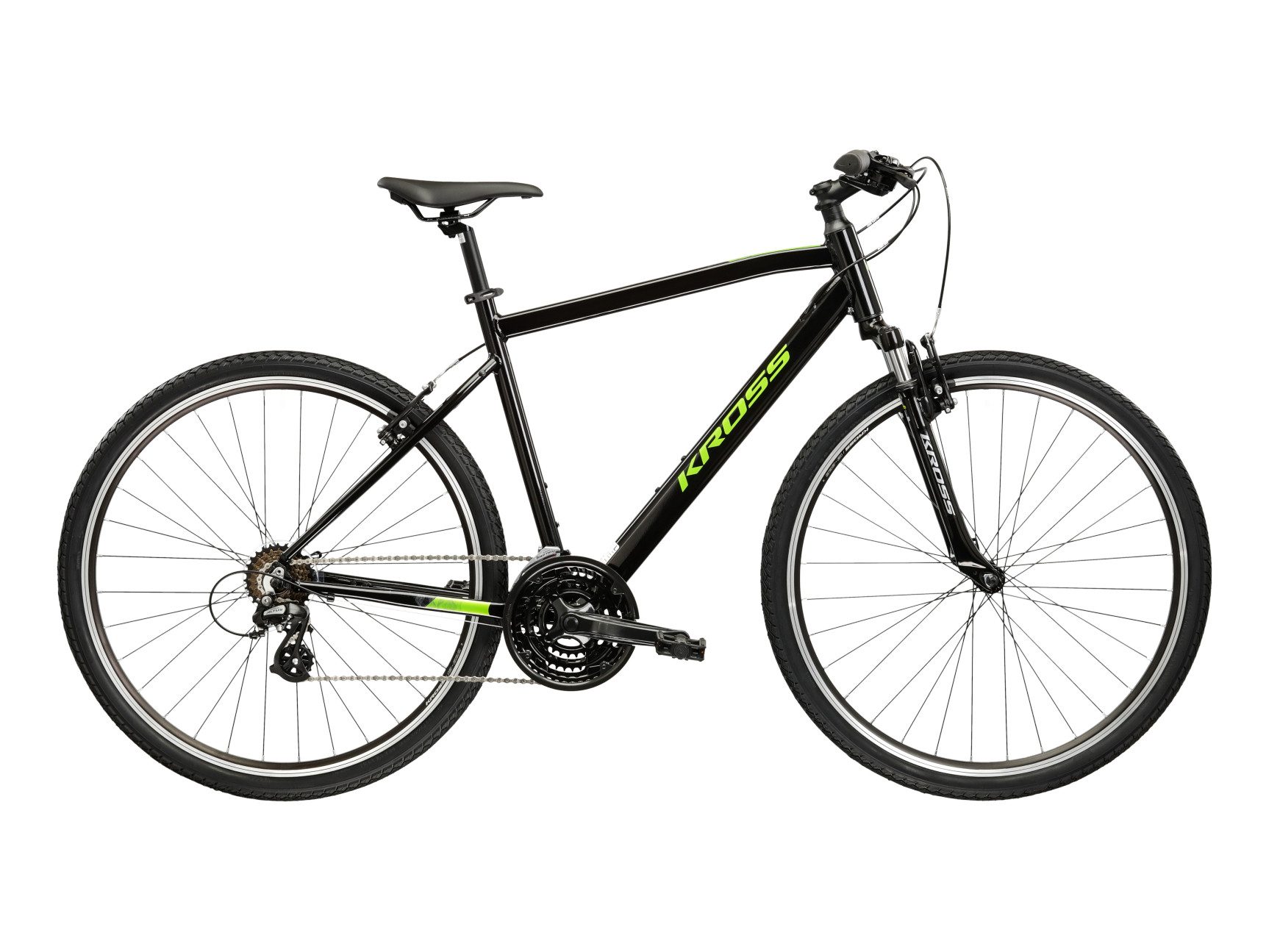 Kross Crossrad Evado 2.0 schwarz, 21 Gang Shimano ALTUS M310 Schaltwerk, Kettenschaltung