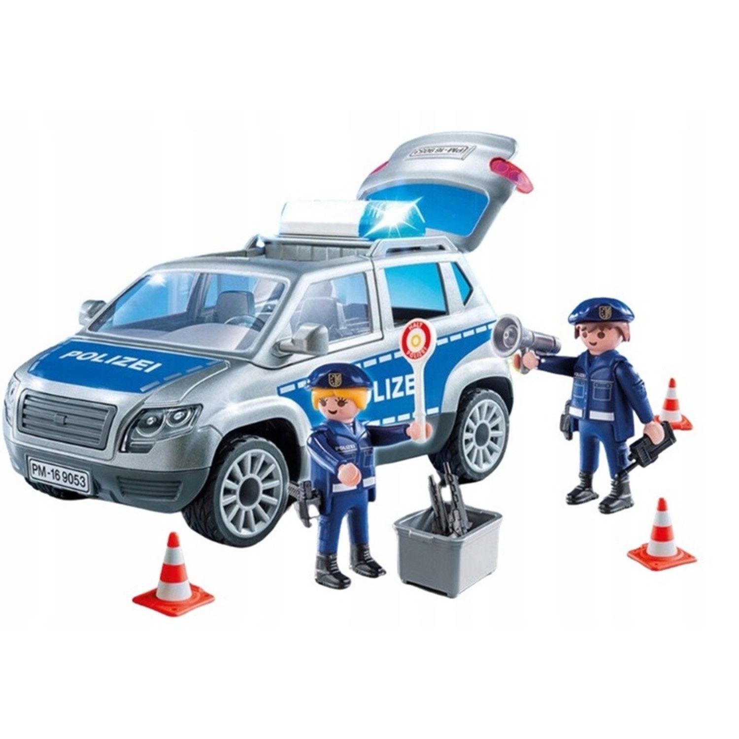 Playmobil® 9053 Polizei Geländewagen Licht und Sound Konstruktions-Spielset günstig online kaufen