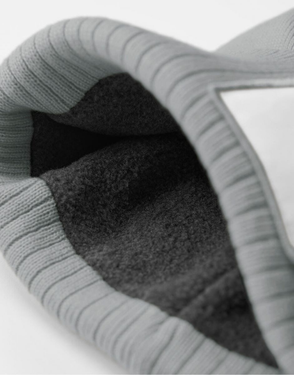Beechfield® Bommelmütze Appliqué Patch Pom Beanie Bommelmütze