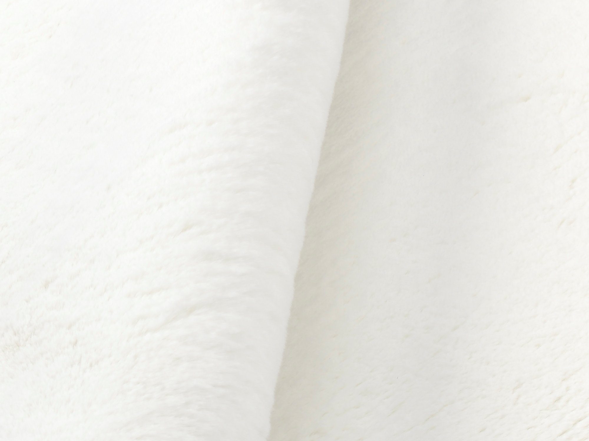 OCI DIE TEPPICHMARKE Hochflor-Teppich ROCKY SOFT, Fell Haptik, rund, Höhe: 35 mm, Kunstfell, weich, kuschelig, maschinell gewebt, Kaninchen Haptik – Bild 4 von 5
