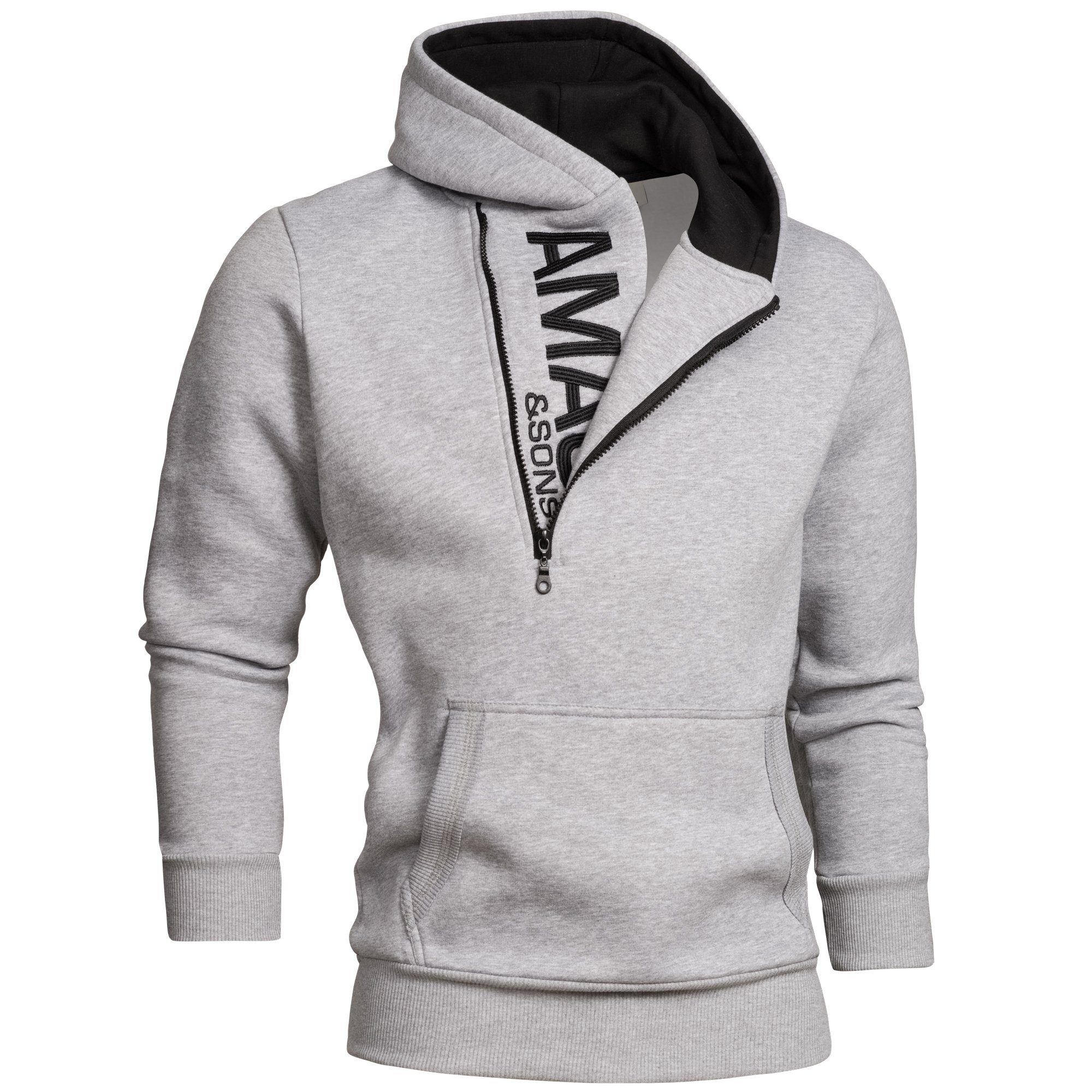 Amaci&Sons Kapuzenpullover HUNTSVILLE Kapuzenpullover Herren Zipper günstig online kaufen