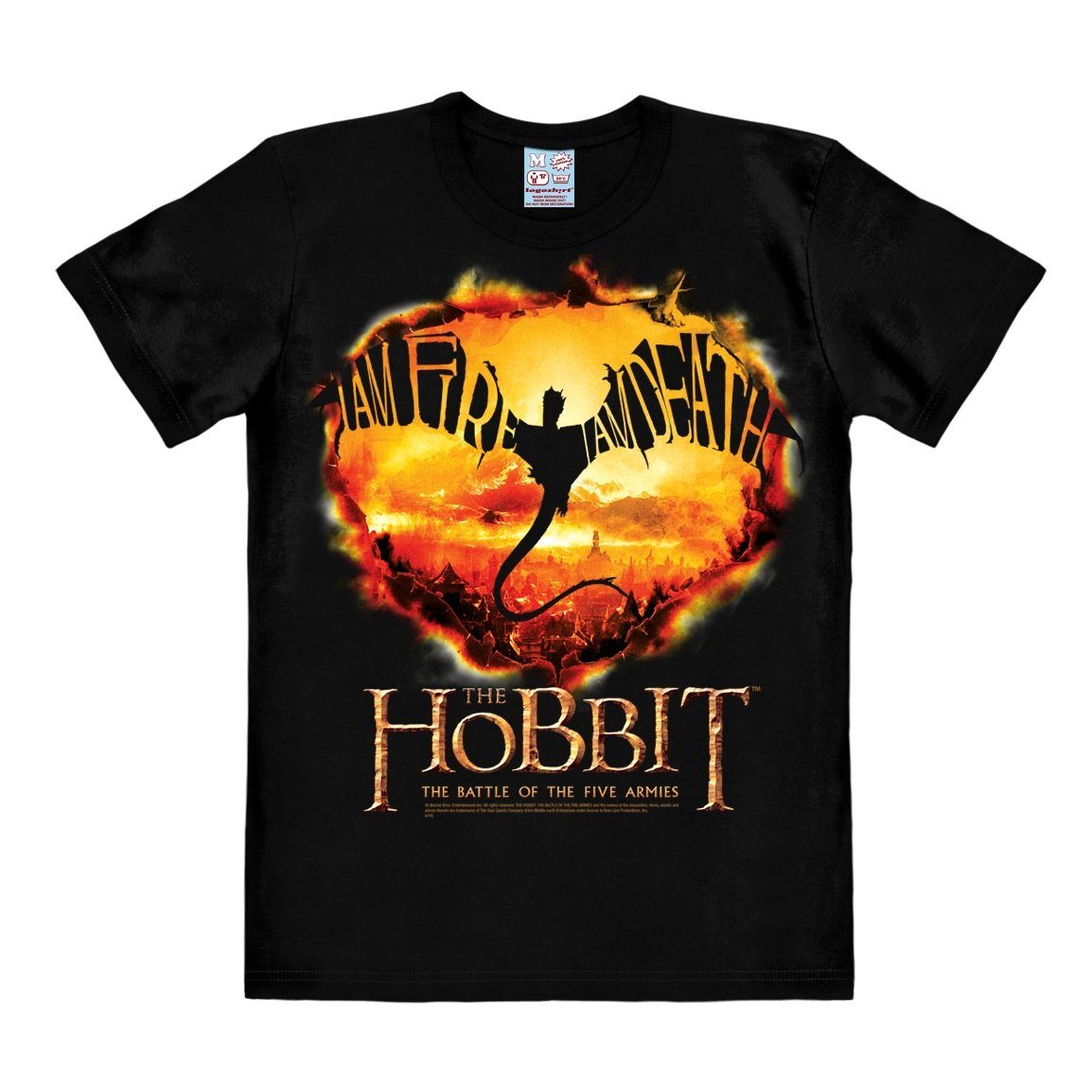 LOGOSHIRT T-Shirt I Am Fire, I Am Death - Hobbit mit coolem Print
