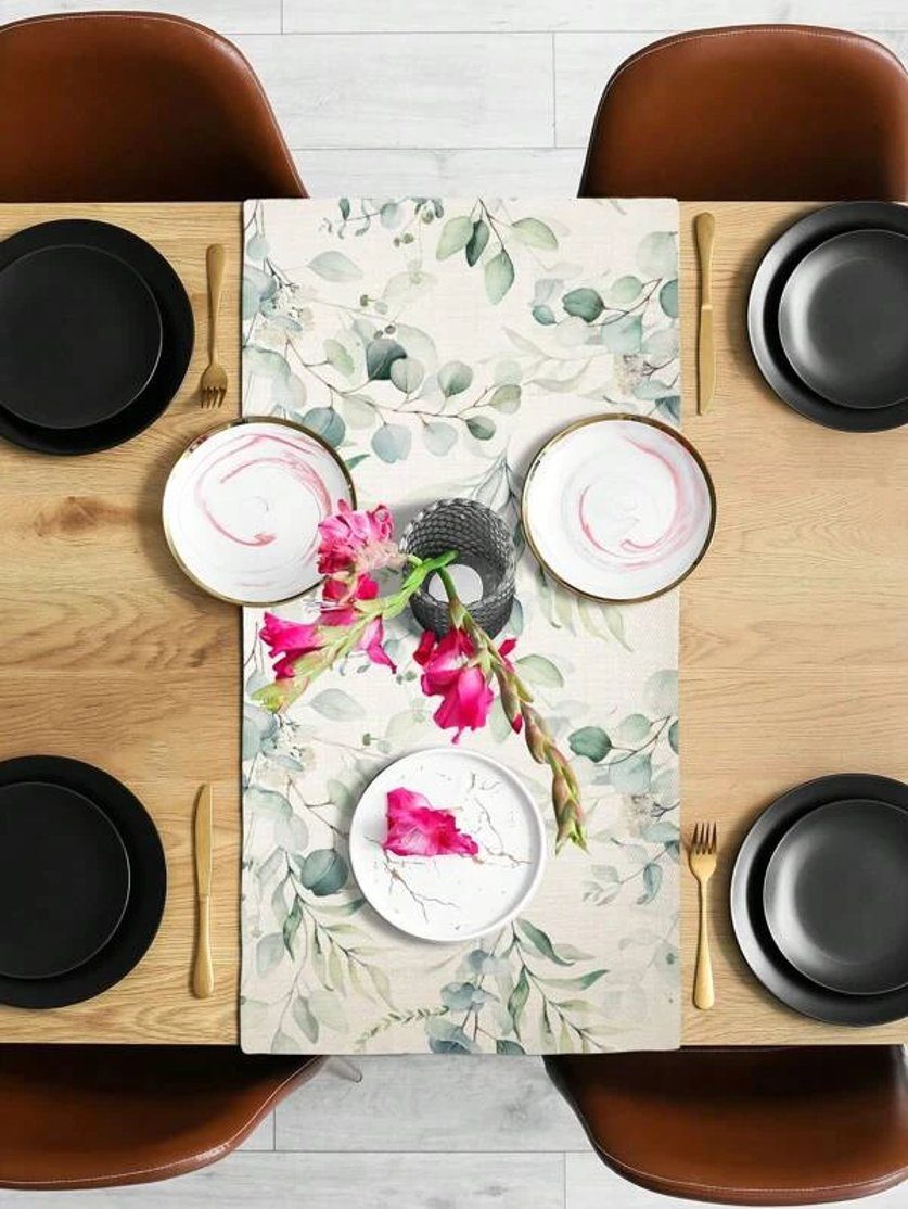 moderne Tischdecke, Tischtuch, Tischläufer Tafeltuch Tischband, Juteband, abwaschbar, Gartentischdecke, Leinen Tischdecke Nova Premium Home