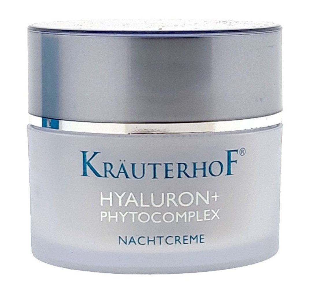 Kräuterhof Nachtcreme KräuterhoF Hyaluron+Phytokomplex Nachtcreme 50 ml Feuchtigkeitspflege mit Hyaluronsäure, 1-tlg.