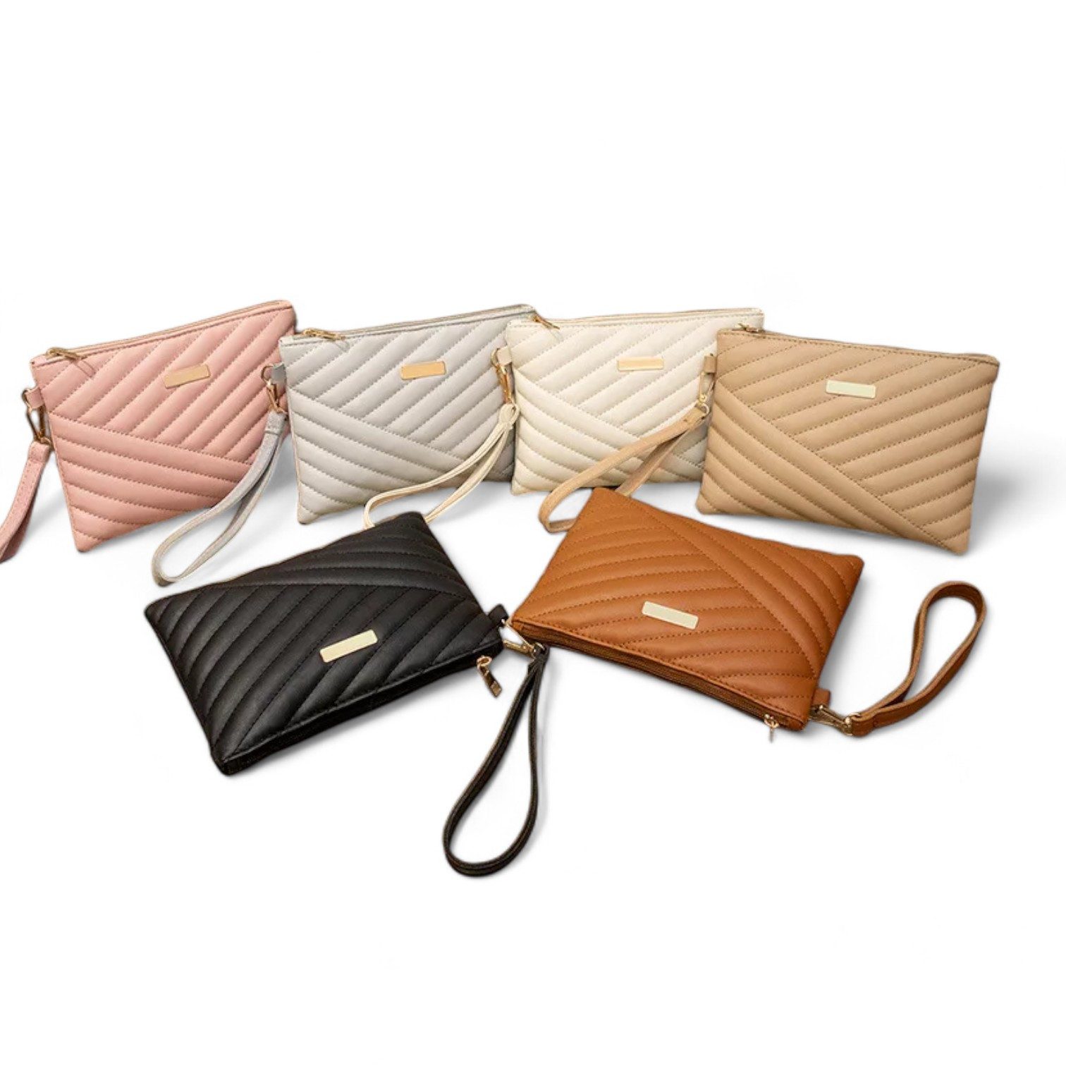 Eyecatcher Handgelenktasche Kleine Handgelenktasche verschiedene Farben Kosmetiktasche (kein Set, kein Set)