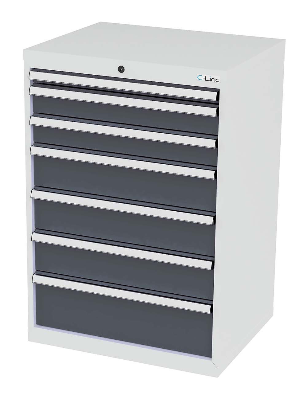 Simplaflex Werkzeugschrank Simplaflex Schubladenschrank, 7 Schubladen, BxTxH 700x575x1020 mm