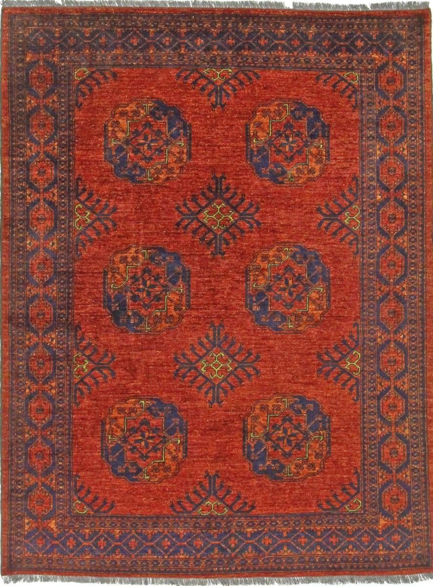 Orientteppich Afghan Ersari 153x198 Handgeknüpfter Orientteppich, Nain Trading, rechteckig, Höhe: 6 mm