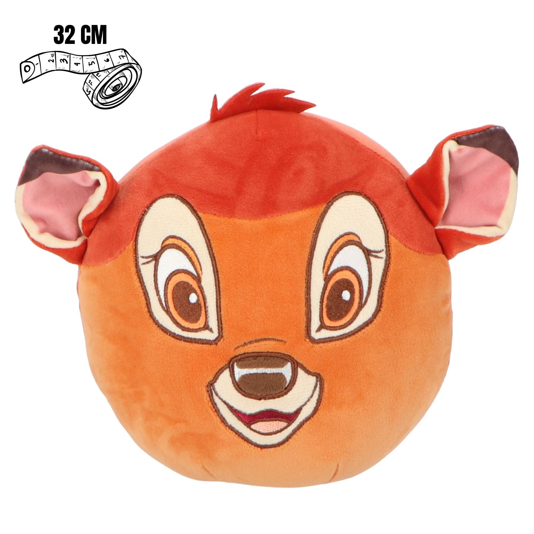 Disney Plüschfigur Bambi Squishy 32 cm weiche Spielzeugfigur in Orange für Kinder