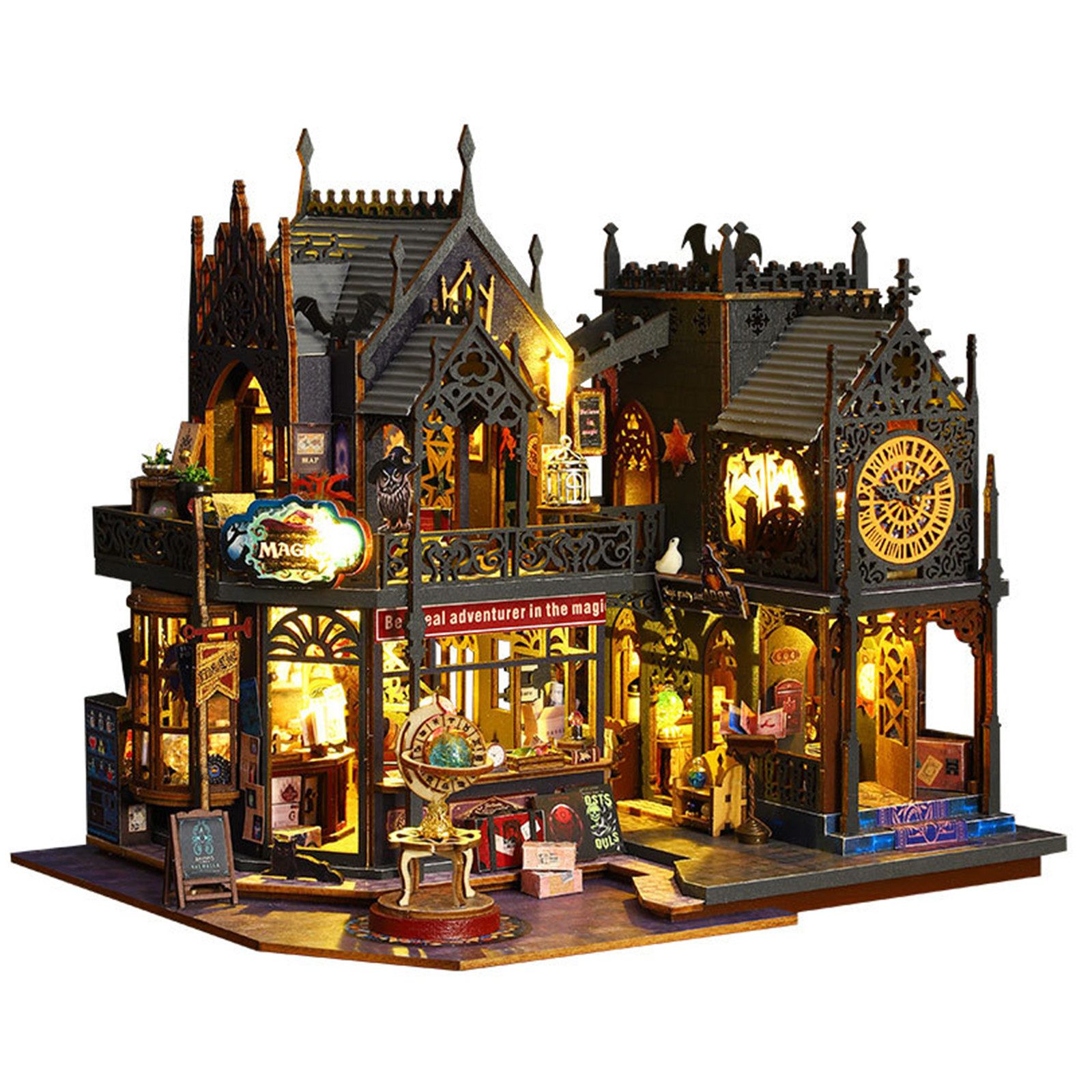 MODFU 3D-Puzzle Puppenhaus Miniatur Haus Holzbausatz günstig online kaufen