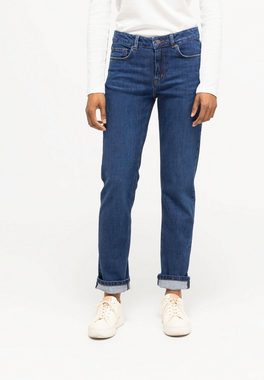 Hessnatur 5-Pocket-Jeans MARIE Mid Rise Straight aus Bio-Denim (1-tlg)