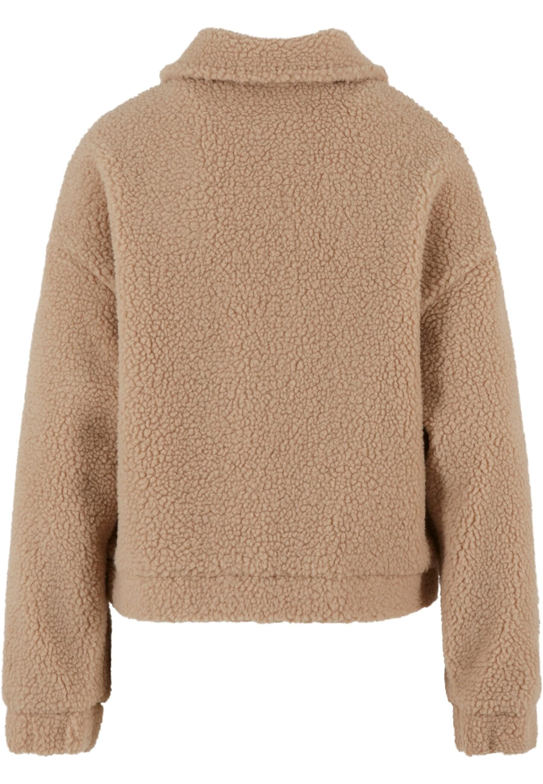 URBAN CLASSICS Allwetterjacke Urban Classics Ladies Short Sherpa Button Jac günstig online kaufen