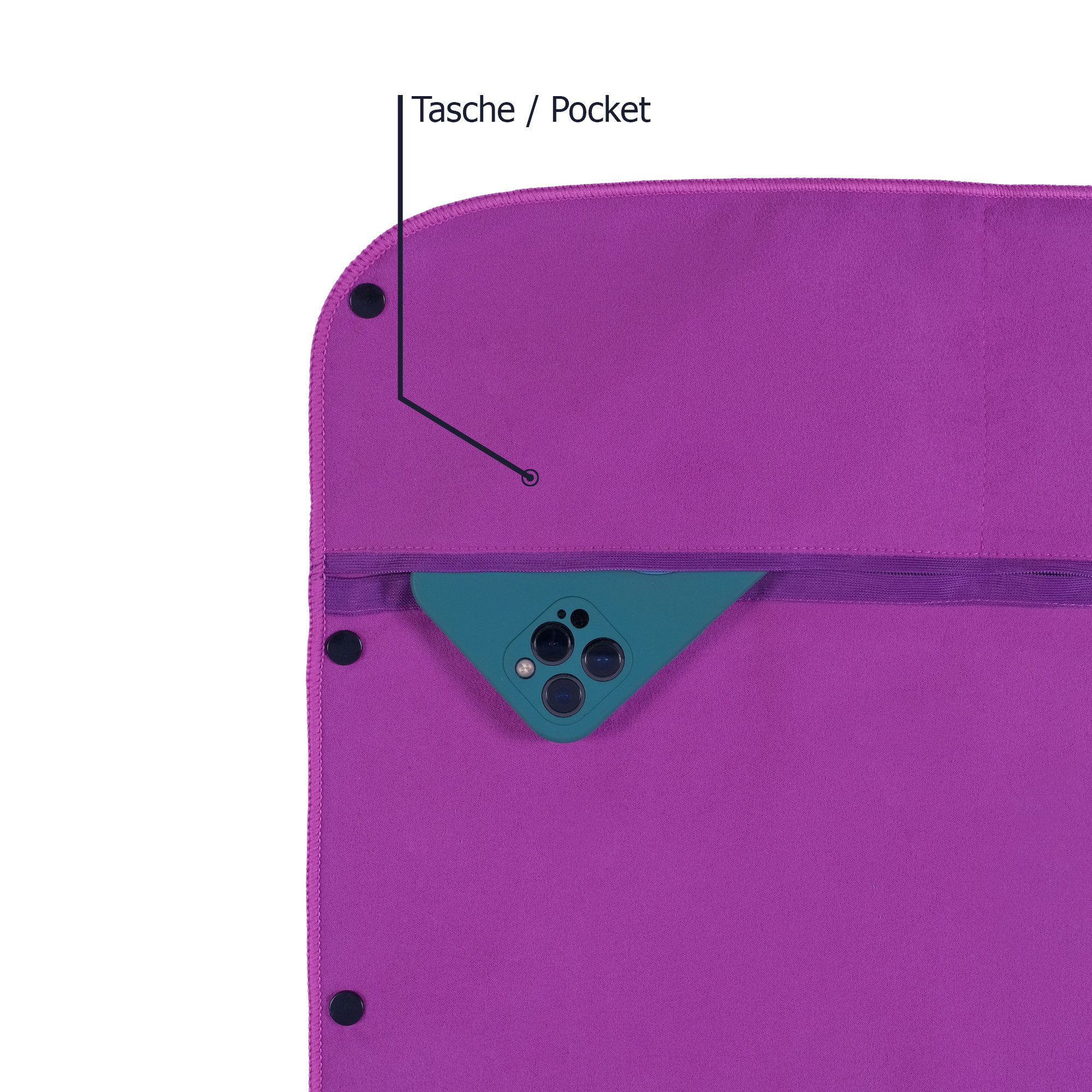 Brielle Sporthandtuch Brielle Fitness Towel Purple 152x48 cm günstig online kaufen