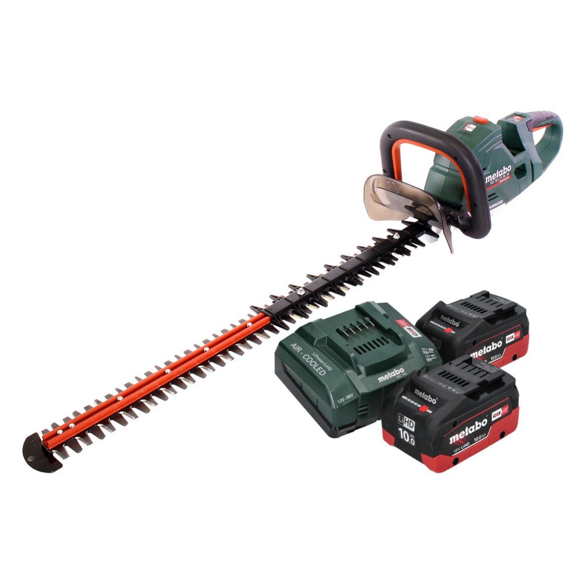 metabo Akku-Heckenschere HS 18 LTX BL 75 Akku Heckenschere 18 V 75 cm Brushless + 2x Akku 10,0