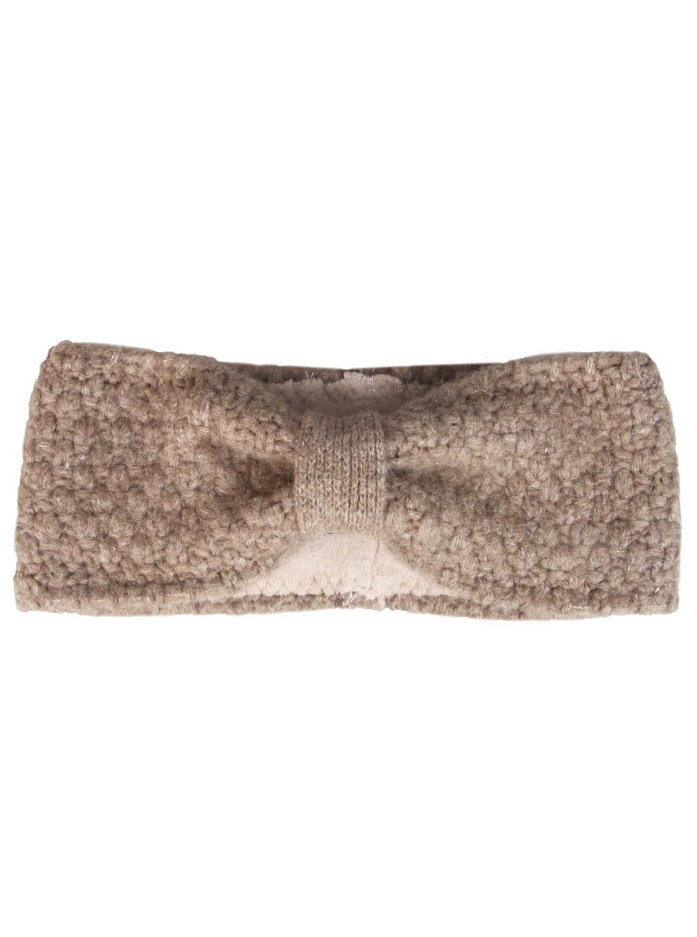 Zwillingsherz Stirnband "Muster" mit Muster, Knoten und Wollanteil günstig online kaufen