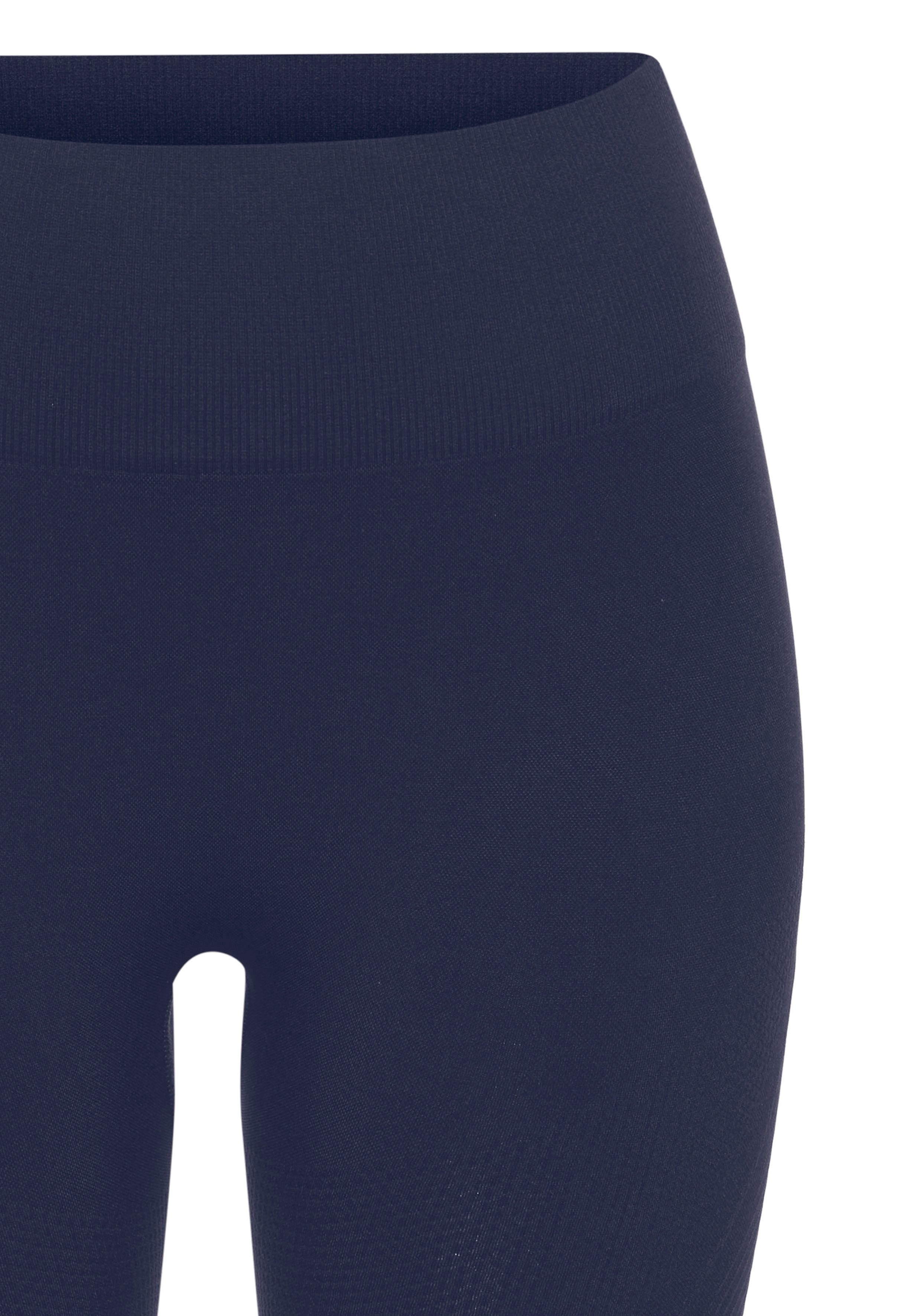 LASCANA Seamless Leggings Po Push Up mit Rippstruktur und Shapingeffekt, Sporthose, Sportleggings