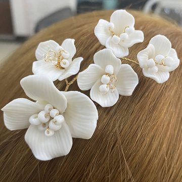 LAKKEC Diadem Haarschmuck Haarkämme Brauthaarschmuck Hochzeitskrone Haarspangen