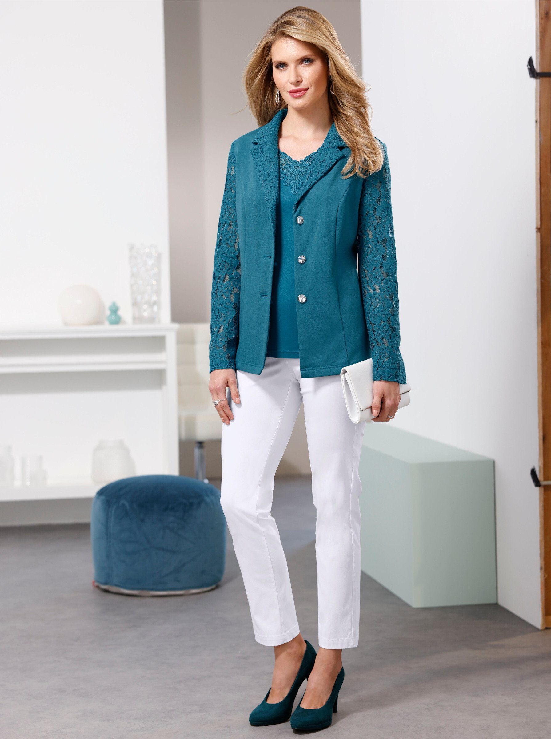 Sieh an! Blusenblazer Blazer Langarm