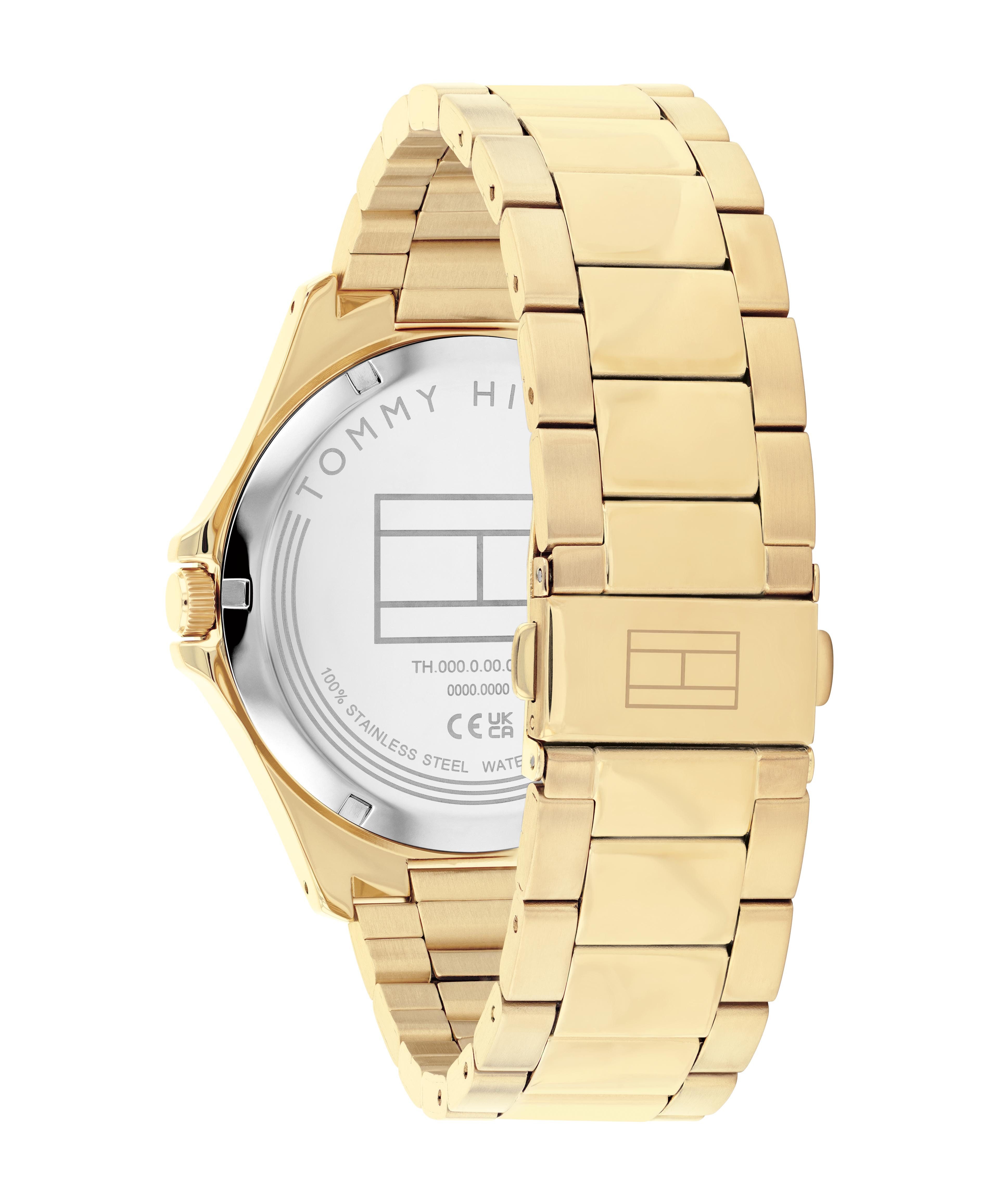 Tommy Hilfiger Quarzuhr BRUCE 1792241, Armbanduhr, Herrenuhr, Edelstahlarmband, analog