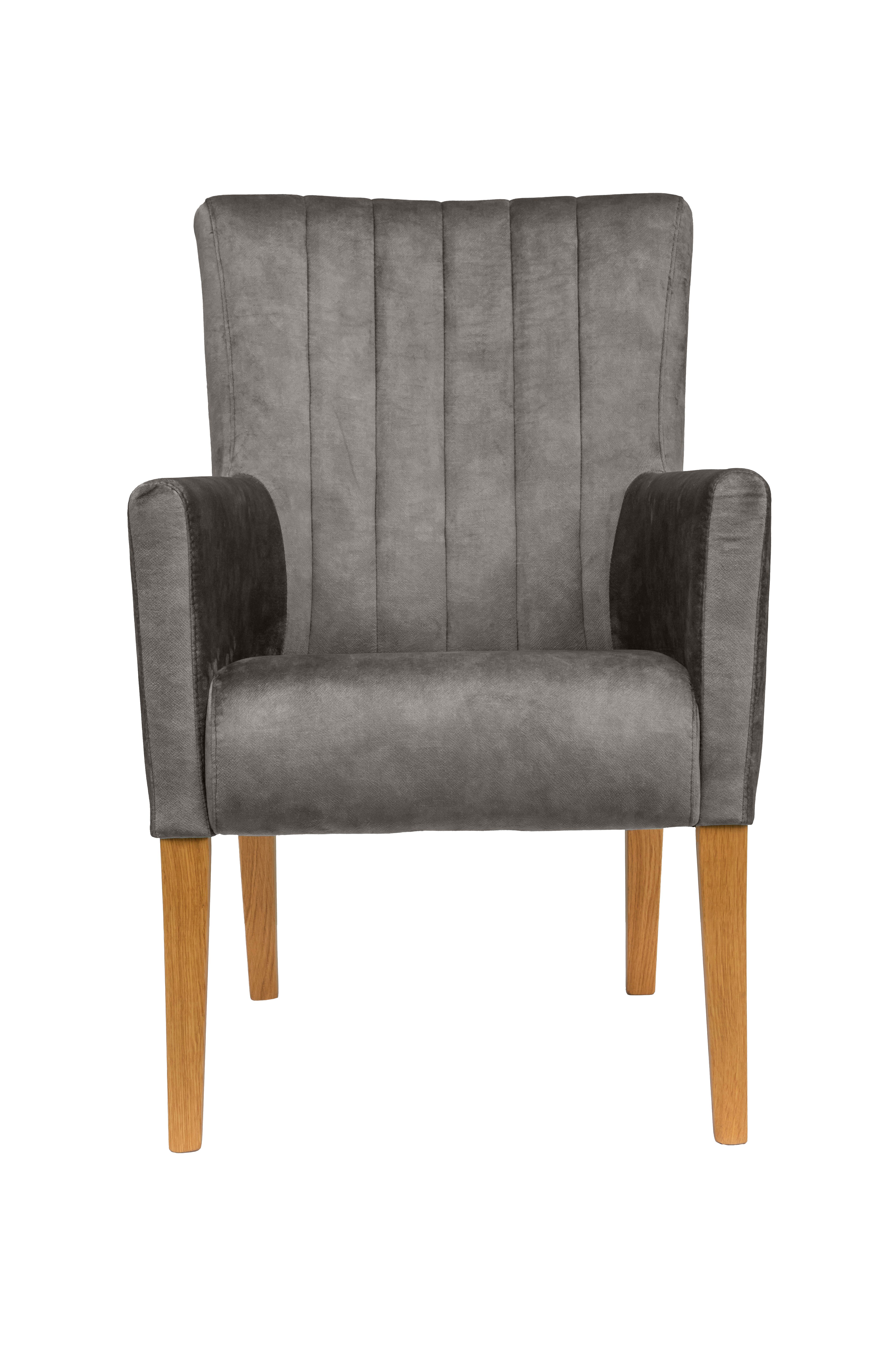 Home affaire Armlehnstuhl King, Esszimmerstuhl, Beingestell Massivholz Eich günstig online kaufen