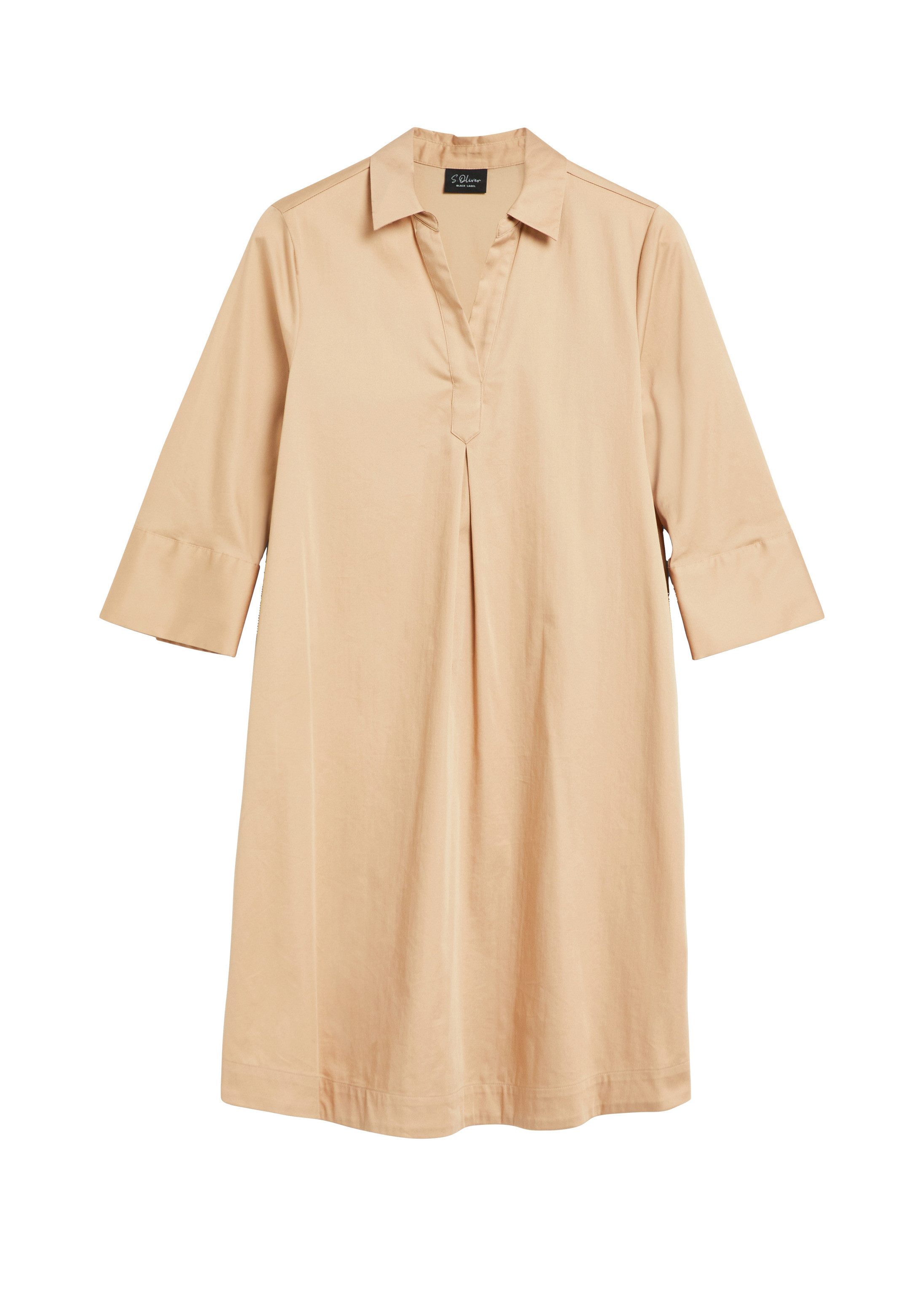 s.Oliver Minikleid Kleid Hemdblusenkleid aus Popeline