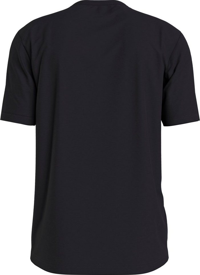 Calvin Klein Jeans Plus T-Shirt mit Rundhalsauschnitt, Mit Logo-Badges  vorne auf der Brust und an den Ärmeln