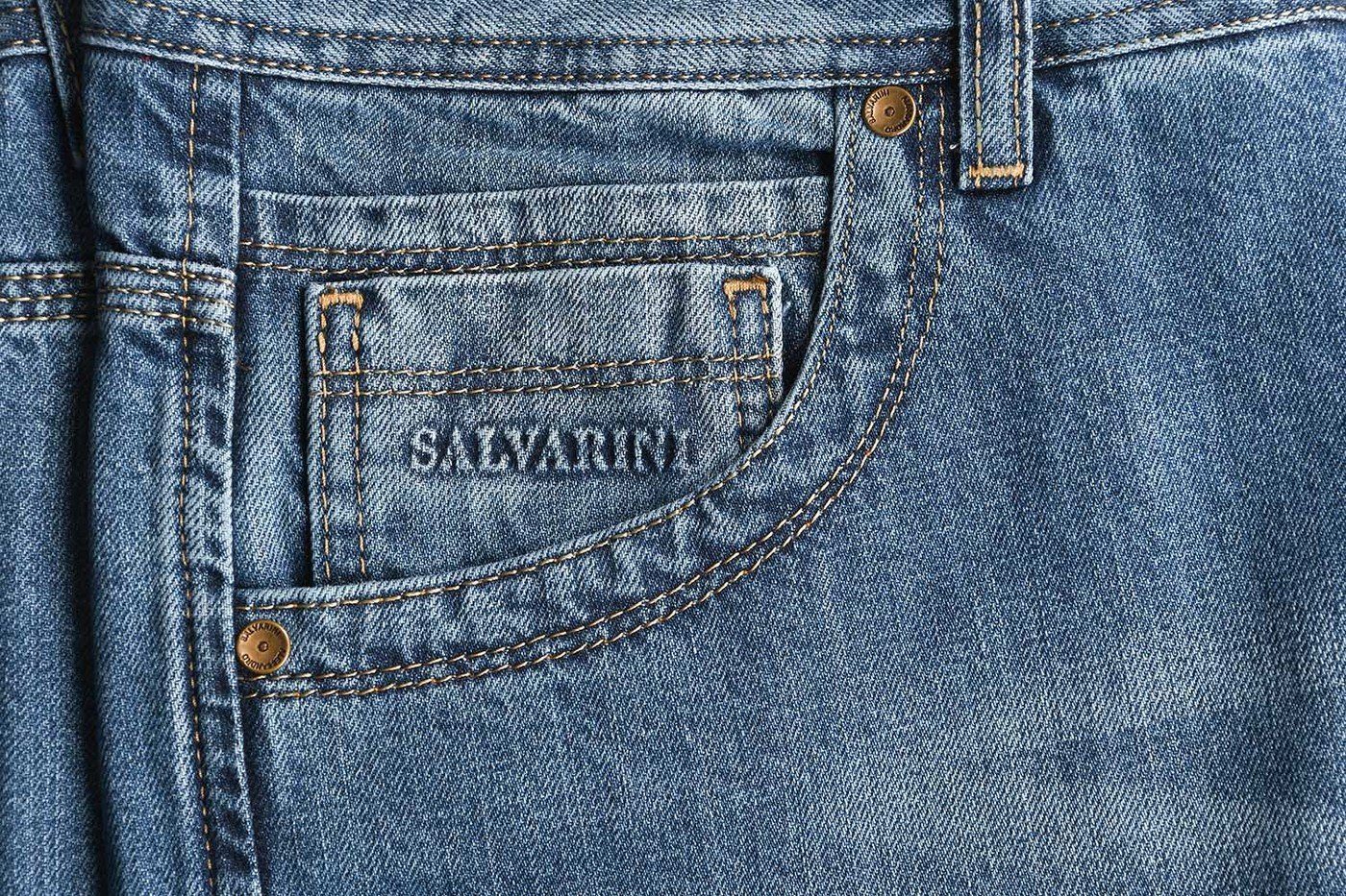Alessandro Salvarini Straight-Jeans Herren Comfort Fit – Baumwolljeans im 5-Pocket-Style Klassische Jeans aus 100 % Baumwolle mit Knopfleiste – Bild 5 von 5