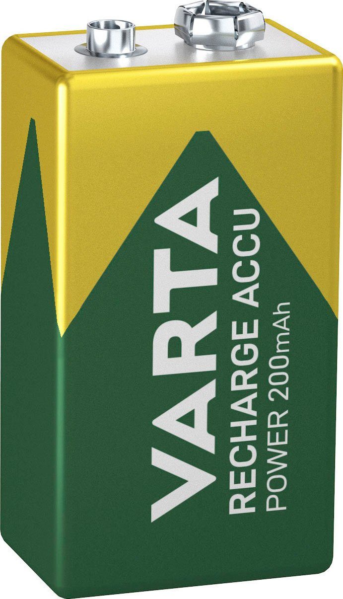 RECHARGE ACCU Power vorgeladener 9V NiMH Akku (200mAh) Batterie