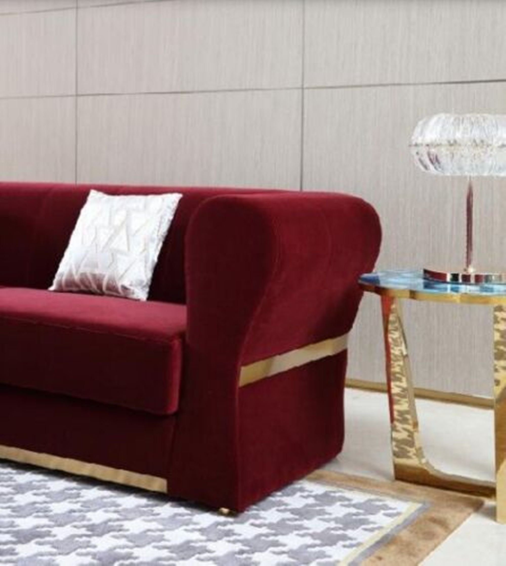 JVmoebel Neu, Europe Sofagarnitur 4+3+2 luxus Möbel Made Sitzer Rote in Wohnlandschaft Sofa