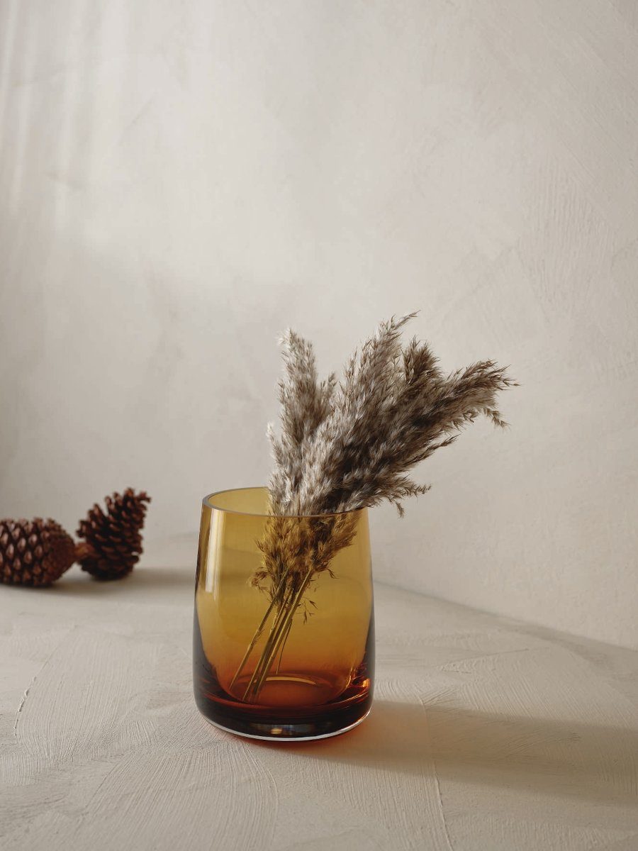 ASA SELECTION Dekovase Ajana Vase amber Ø 14,5 cm (Vasen), Wohnaccessoires