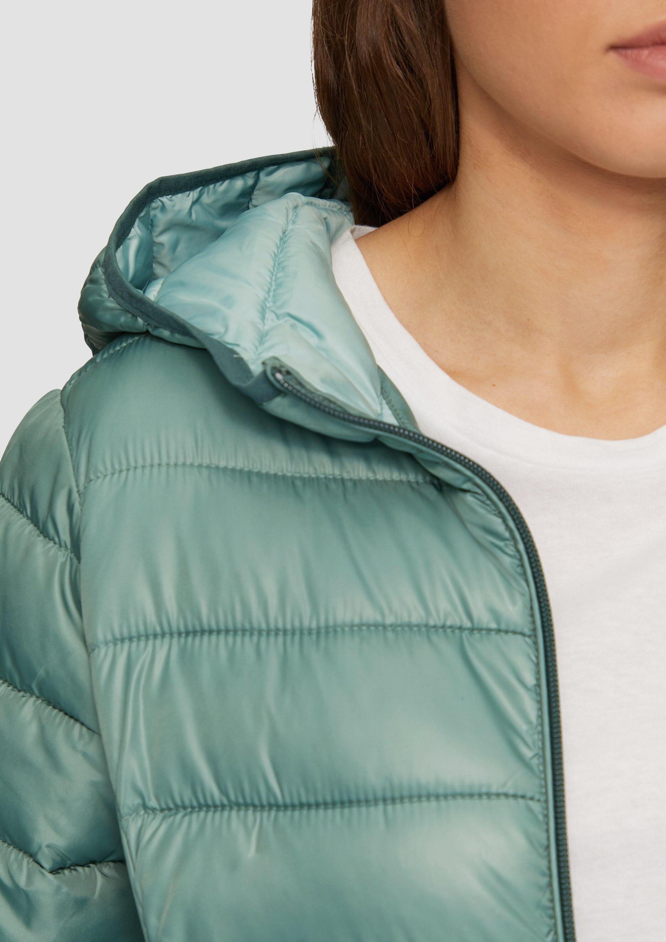QS Winterjacke Outdoor-Jacke Gesteppte Outdoor-Jacke mit Kapuze