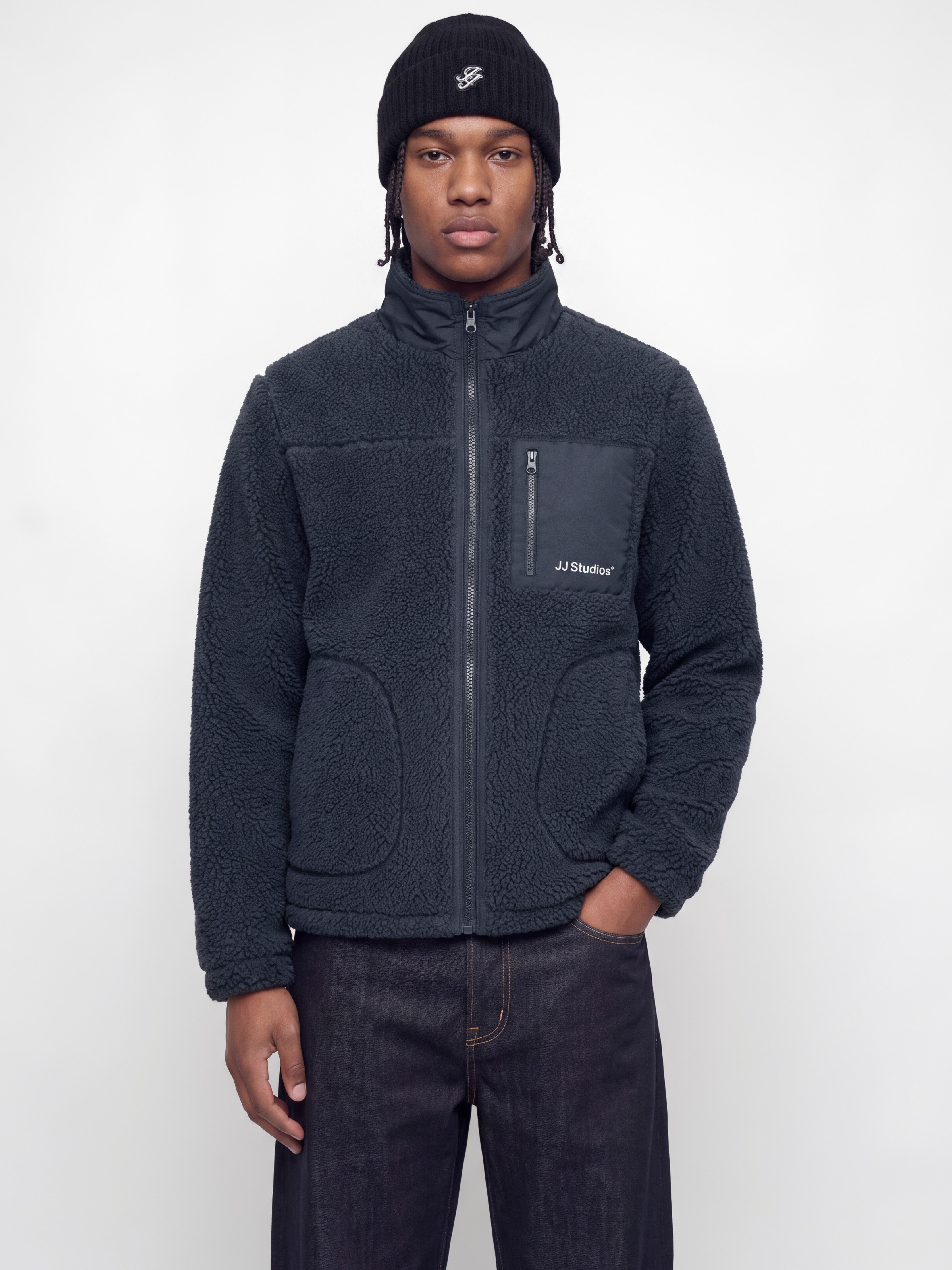 Jack & Jones Plüschjacke JJESOHO TEDDY JACKET AW26 NOOS Kunstfaser, Teddy Material