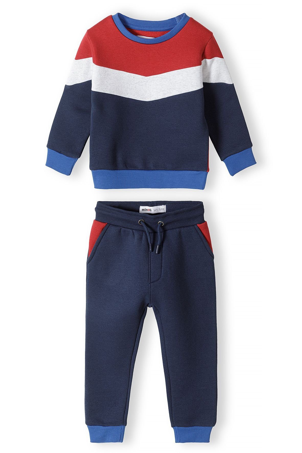 MINOTI Jogginganzug mit Sweatshirt (12m-8y) Dunkelblau